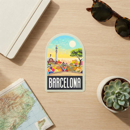 Barcelona Travel Sticker – Funny Spain Waterproof Souvenir Vinyl Stickers