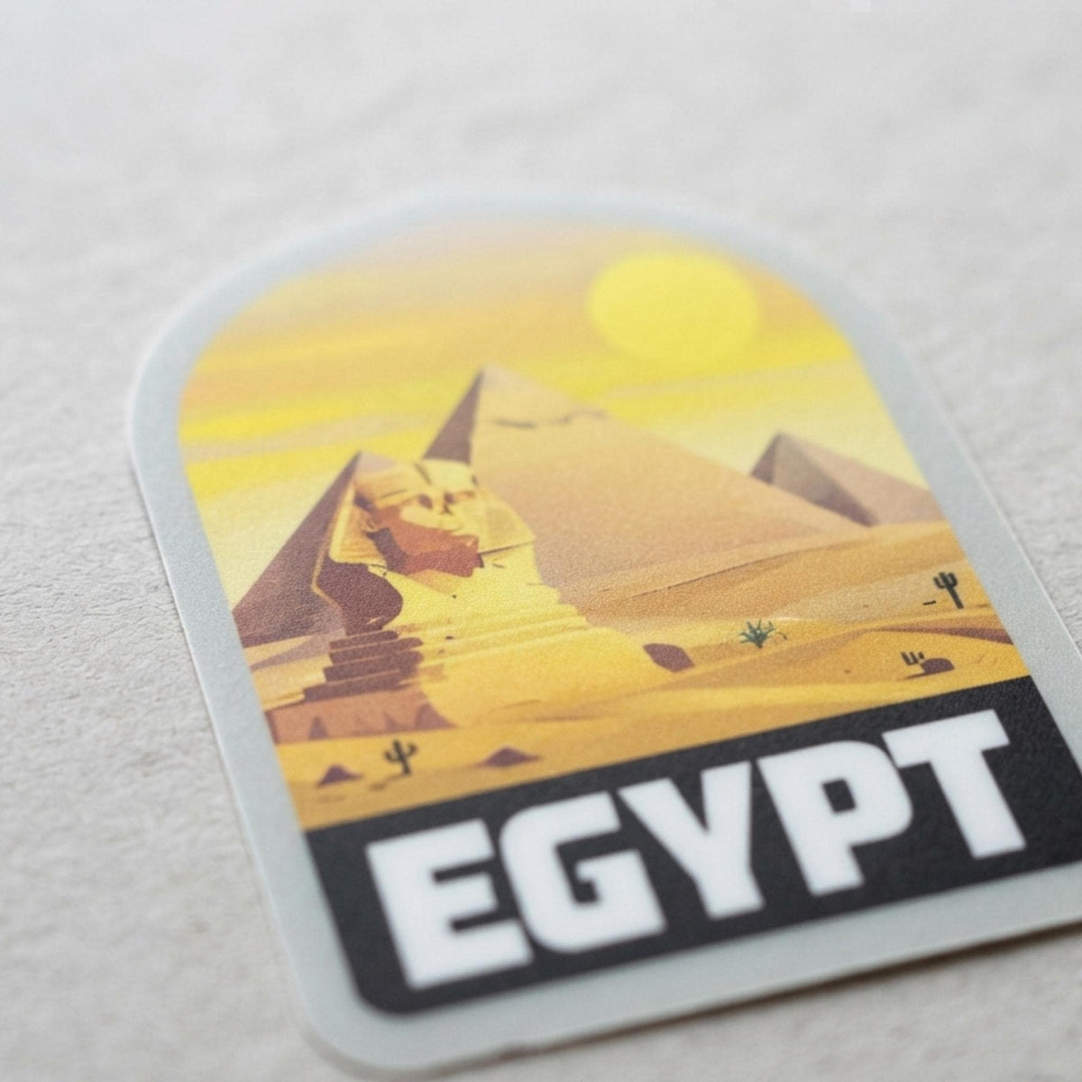 Egypt Travel Sticker – Waterproof Vinyl Giza Pyramid Souvenir