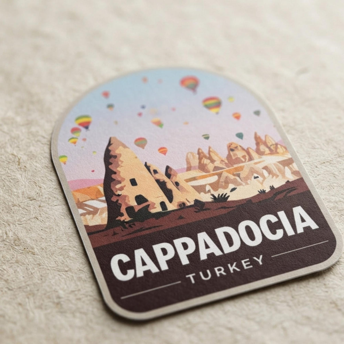 Cappadocia Sticker- Turkey- Travel Stickers- Vinyl Sticker- Waterproof- Water Bottle- Souvenir- Travel Gift