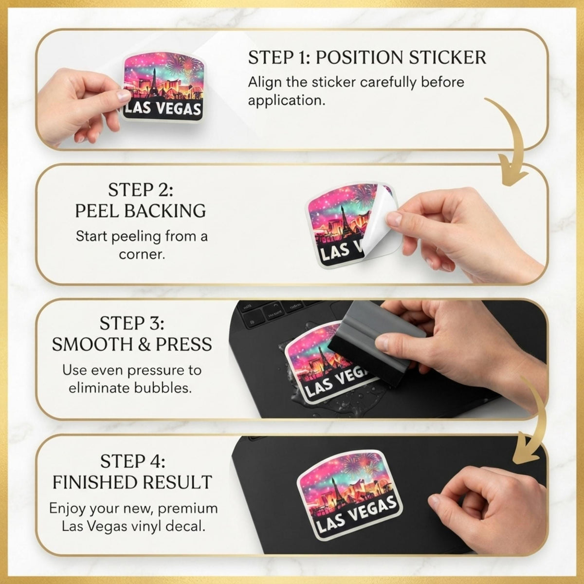 Las Vegas Sticker – Waterproof Vinyl Travel Souvenir