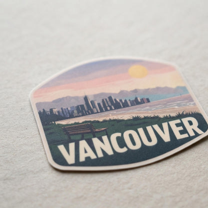 Vancouver Vinyl Sticker – Canada Waterproof Travel Souvenir