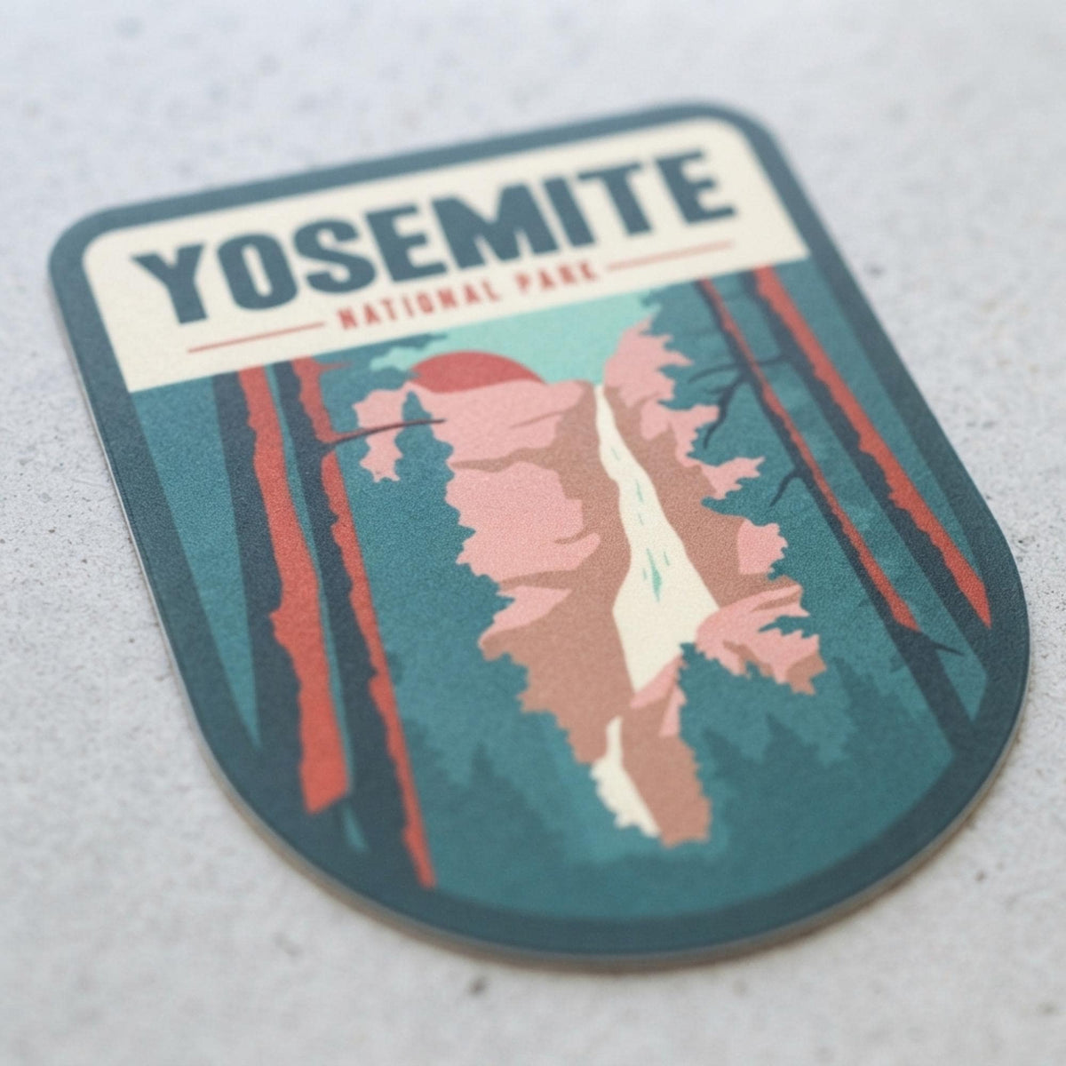 Yosemite National Park Vinyl Sticker – Waterproof Travel Souvenir