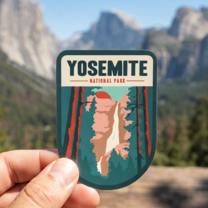 Yosemite National Park Vinyl Sticker – Waterproof Travel Souvenir