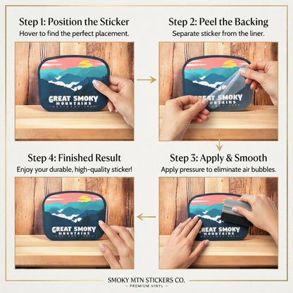 Great Smoky Mountains Sticker – Waterproof Vinyl Decal, National Park Souvenir