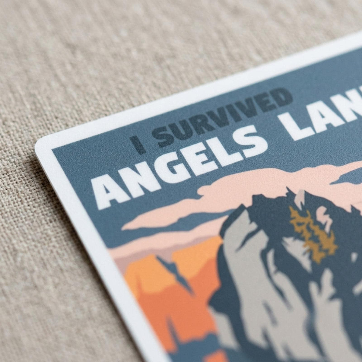 Zion National Park Vinyl Sticker - Waterproof Travel Souvenir
