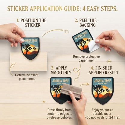 Joshua Tree National Park Vinyl Sticker – Waterproof Travel Souvenir