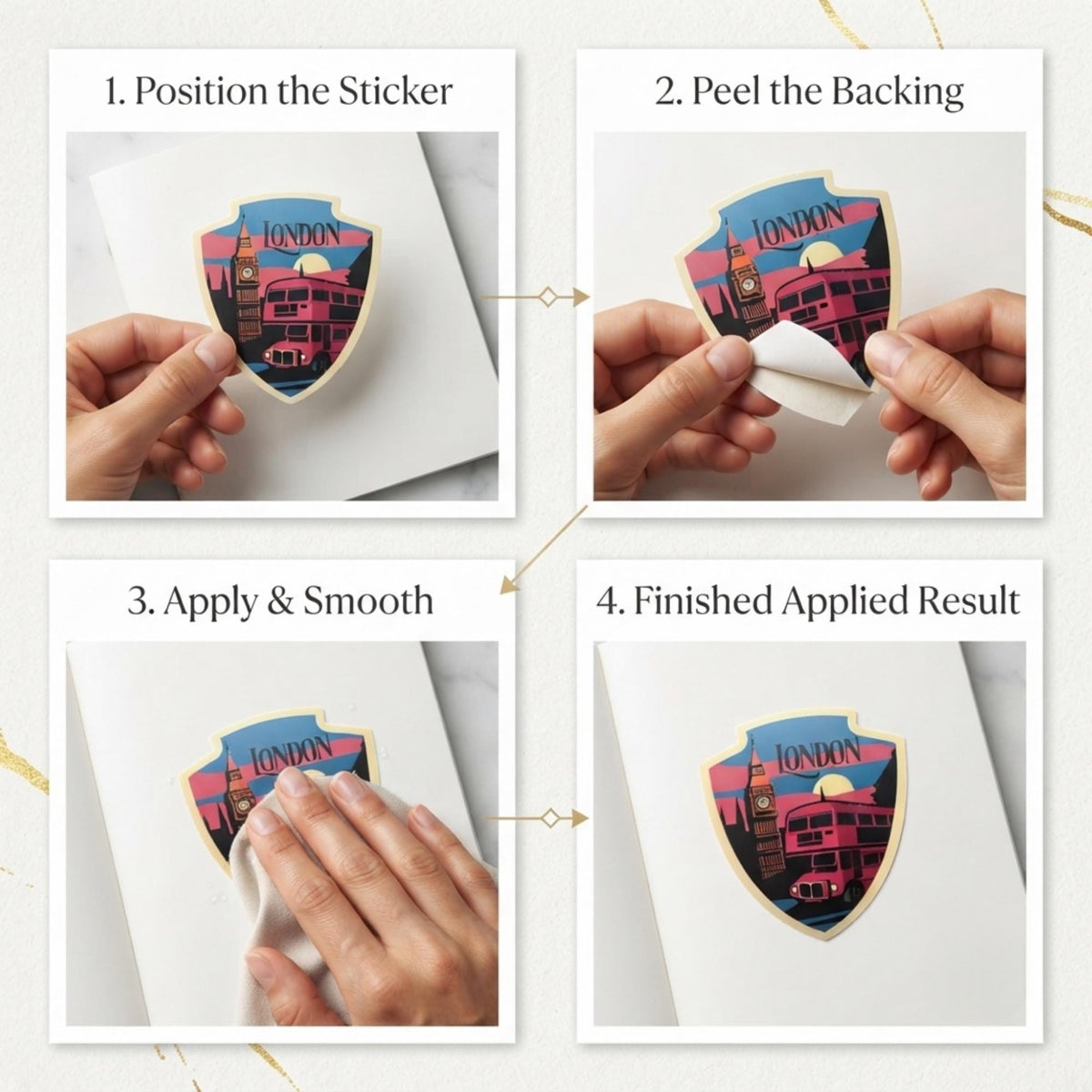 Travel London Sticker – Funny Waterproof Souvenir Vinyl Stickers