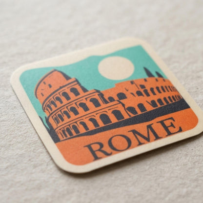 Rome Vinyl Sticker – Colosseum Waterproof Souvenir Travel Gift