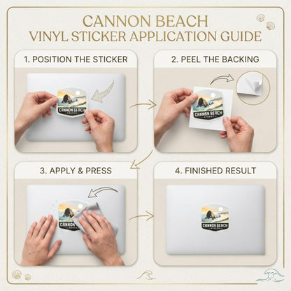 Cannon Beach Oregon Sticker – Waterproof Vinyl Travel Souvenir