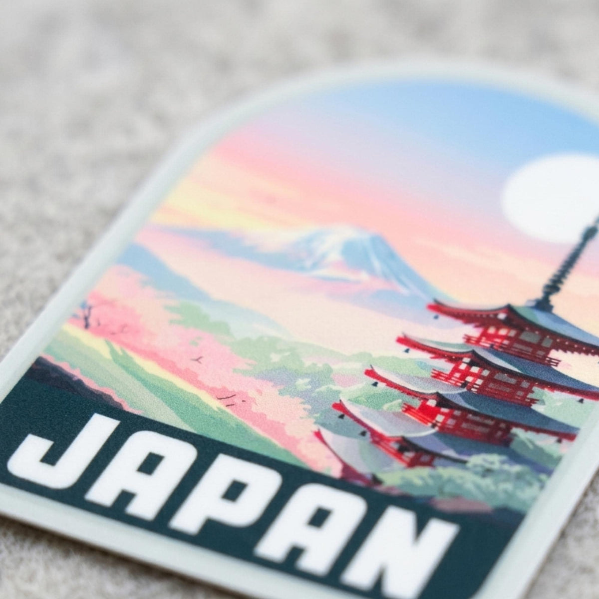 Japan Travel Vinyl Sticker – Waterproof Souvenir Mount Fuji Stickers