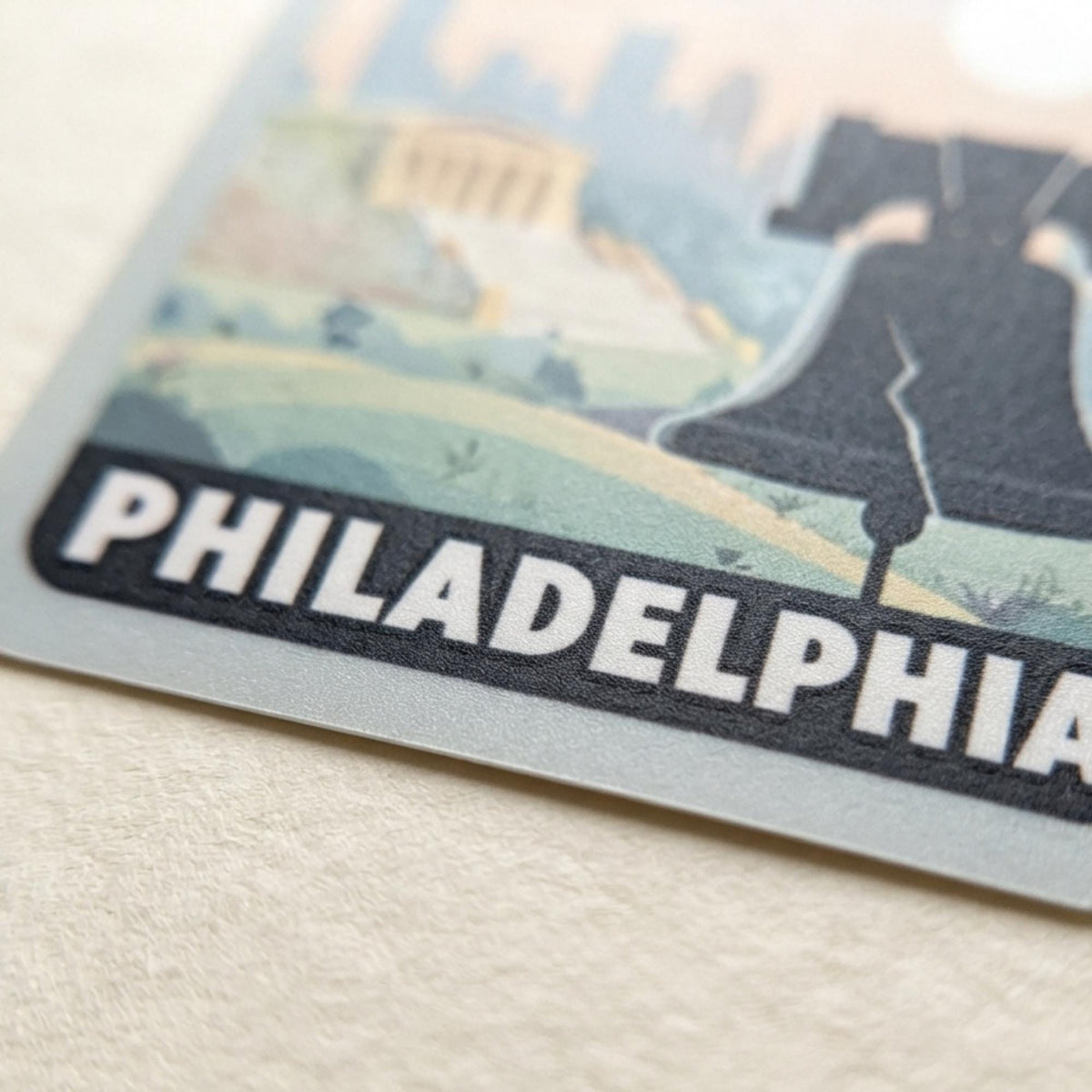 Philadelphia Travel Sticker – Waterproof Vinyl Liberty Bell Souvenir Gift