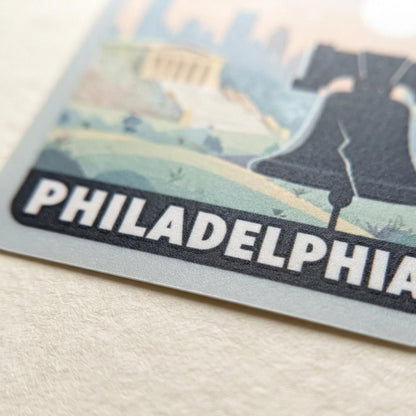Philadelphia Travel Sticker – Waterproof Vinyl Liberty Bell Souvenir Gift