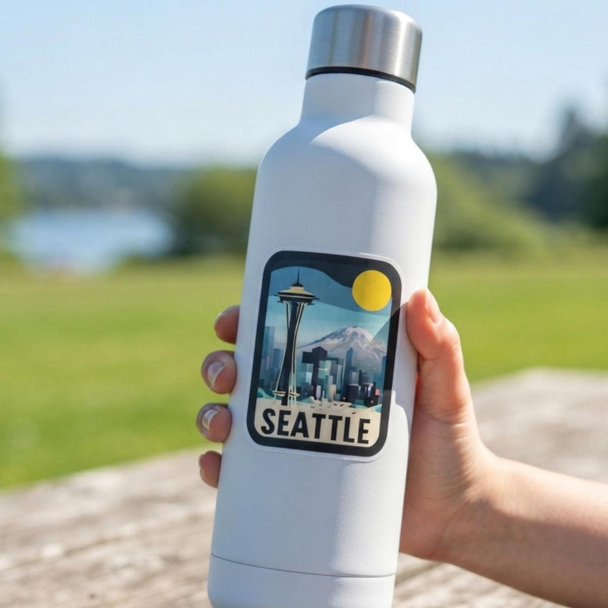 Seattle Travel Vinyl Sticker – Washington Waterproof Souvenir Gift