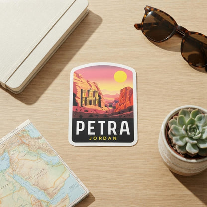 Petra Jordan Sticker – Travel Souvenir, Waterproof Vinyl Sticker