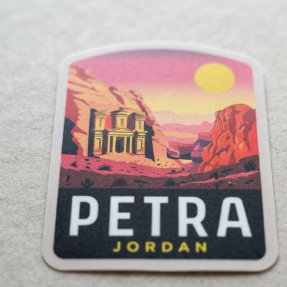 Petra Jordan Sticker – Travel Souvenir, Waterproof Vinyl Sticker