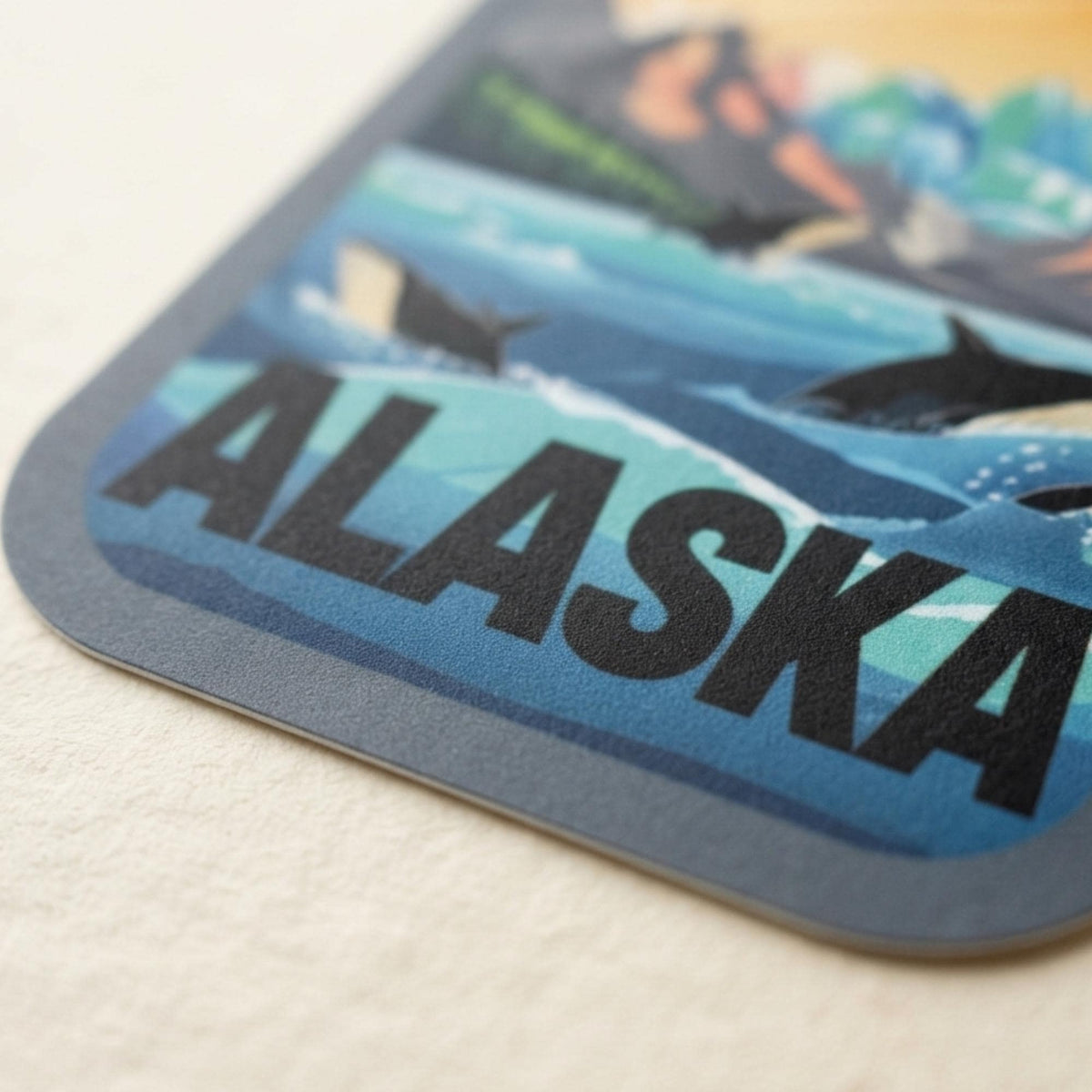 Alaska Travel Sticker for Water Bottle – Outdoor Waterproof Souvenir Vinyl Gift
