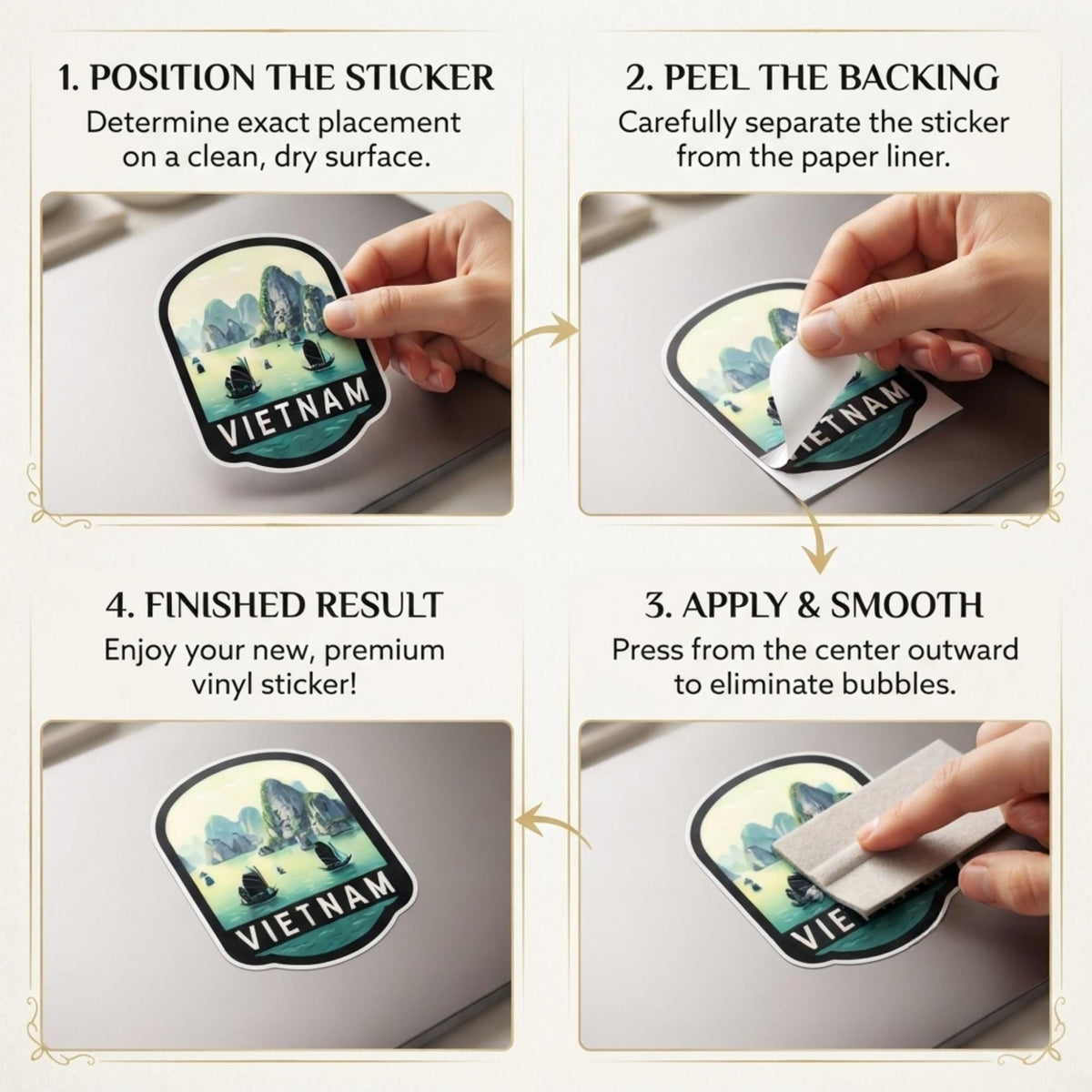 Vietnam Travel Sticker – Ha Long Bay Waterproof Souvenir Vinyl Gift