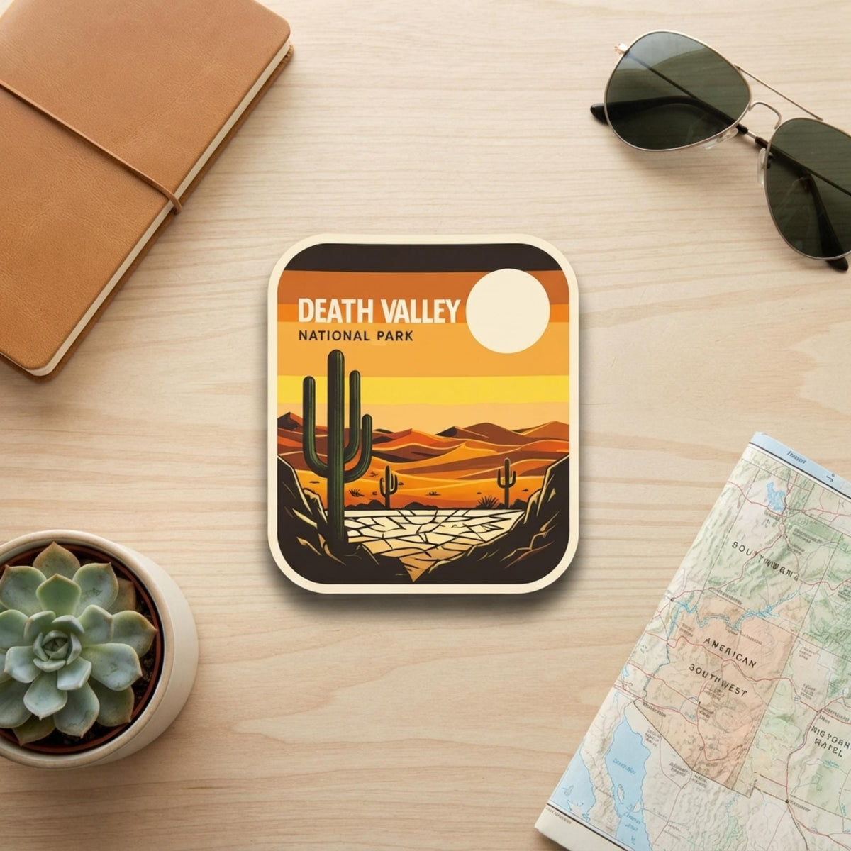 Death Valley National Park Travel Sticker – Waterproof Vinyl Souvenir National Park Gift