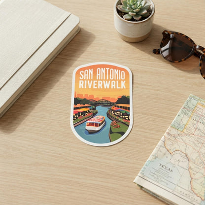 San Antonio Riverwalk Sticker – Texas Travel Souvenir, Waterproof Vinyl