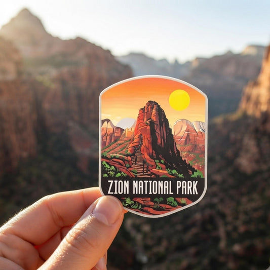 Angels Landing Zion National Park Sticker – Waterproof Vinyl Travel Souvenir