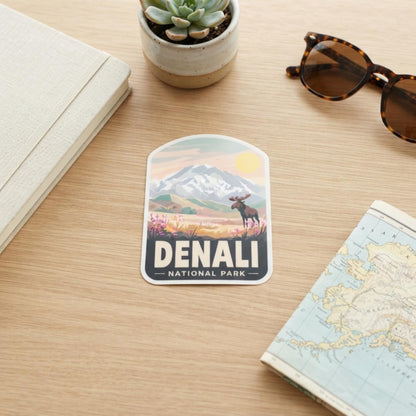 Denali National Park Sticker – Waterproof Alaska Travel Souvenir