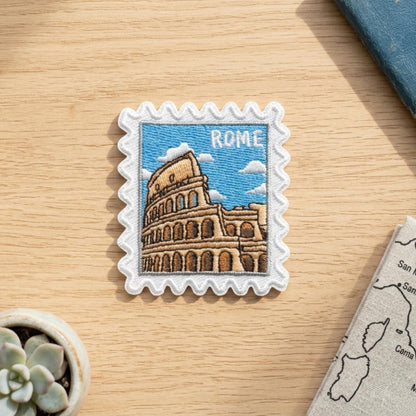 Rome Travel Patch – Colosseum Iron On Wanderlust Souvenir Applique Gift
