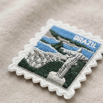 Brazil Travel Patch – Rio De Janeiro Passport Souvenir Patches 2 X 2
