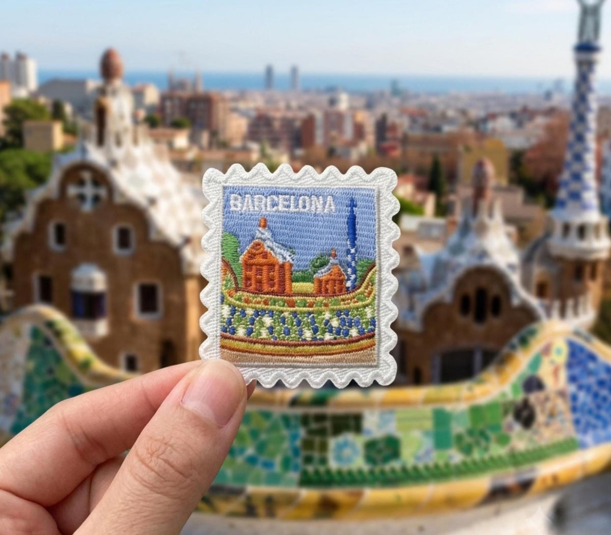 Travel Barcelona Patch – 2 X 2 Iron On Spain Europe Souvenir Appliques