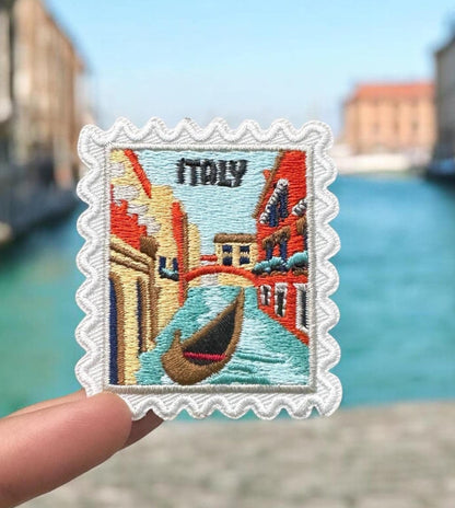 Venice Italy Iron On Patch – Embroidered Travel Souvenir 2 x 2 Patches