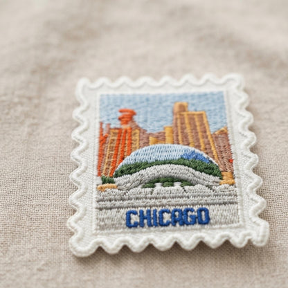 Chicago Iron On Patch – Windy City Travel Souvenir