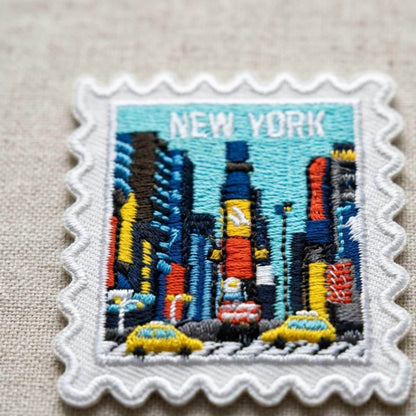 New York Travel Patch – Time Square Outdoor Iron On Souvenir Gift