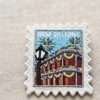 New Orleans Travel Patch – Mardi Gras Outdoor Iron On Souvenir Gift