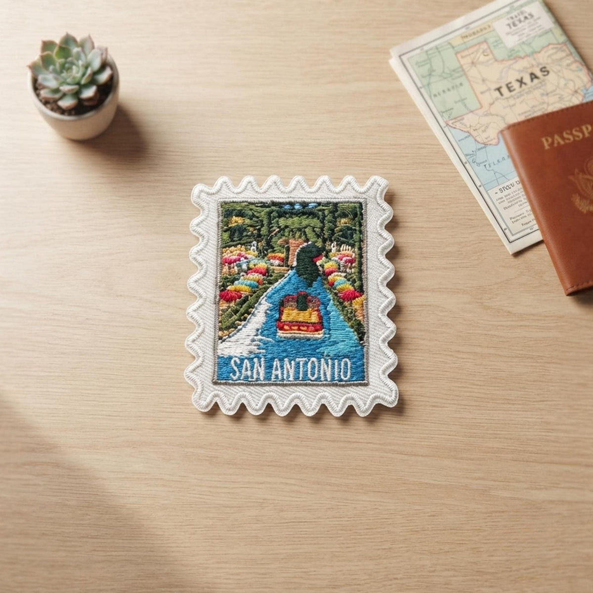Travel San Antonio Patch – Riverwalk Iron On Texas Souvenir Pin Collector