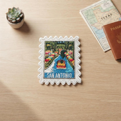 Travel San Antonio Patch – Riverwalk Iron On Texas Souvenir Pin Collector