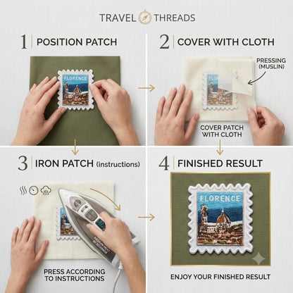 Florence Italy Patch –Travel 2 X 2 Iron On Europe Souvenir Pin Collector