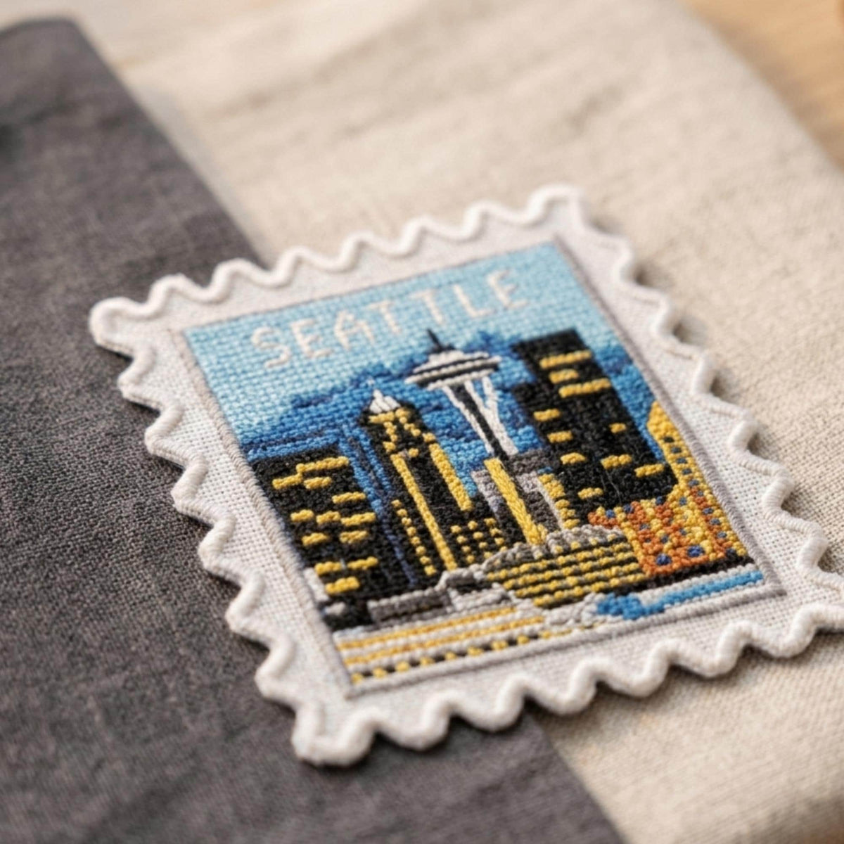Seattle Travel Patch – Washington Iron On Souvenir Pin Collector