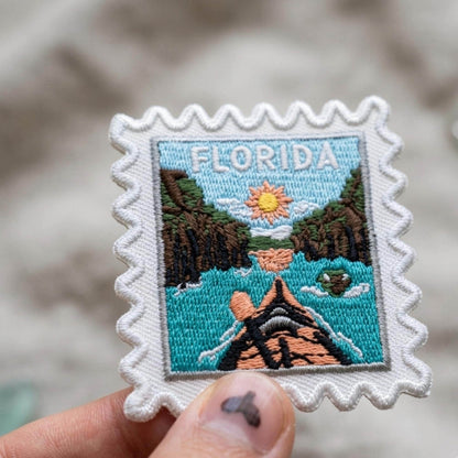 Florida Iron On Patch – 2 X 2 Florida Souvenir Kayak Travel Collector