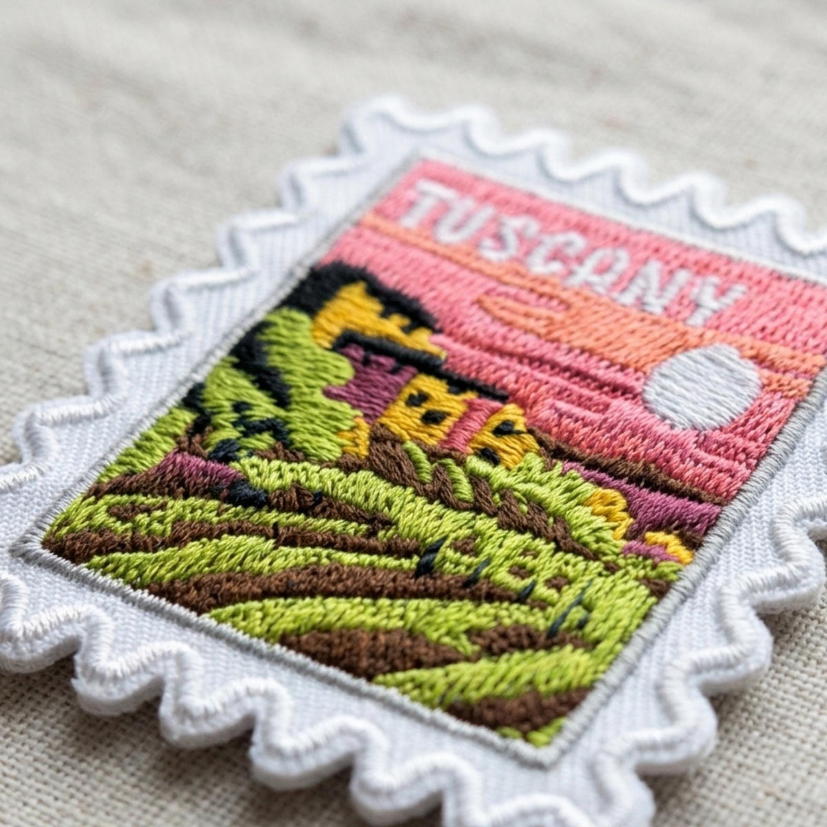 Tuscany Italy Patch – 2 X 2 Iron On Souvenir Wanderlust Patch For Travel Gift
