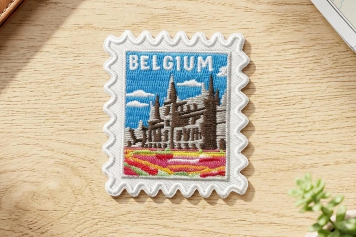 Travel Belgium Patch – 2 X 2 Iron On Europe Souvenir Patch For Travel Gift