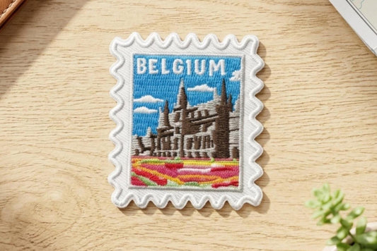 Travel Belgium Patch – 2 X 2 Iron On Europe Souvenir Patch For Travel Gift