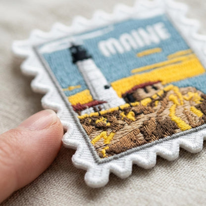 Maine Travel Patch – 2 X 2 Iron On Souvenir Acadia National Park Pin Collector