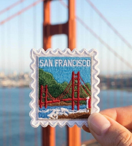 San Francisco Travel Patch – Golden Gate Iron On 2 X 2 Applique Gift