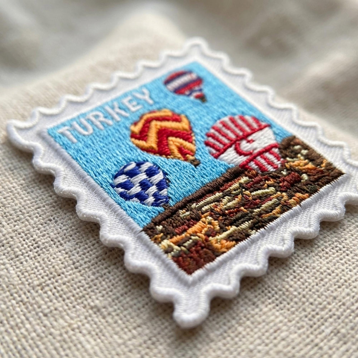 Cappadocia Turkey Iron On Patch – Hot Air Balloon Travel Souvenir