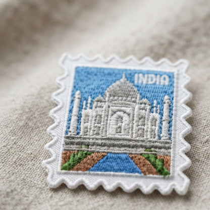 India Travel Patch – Wanderlust Taj Mahal Iron On Souvenir Collector Gift