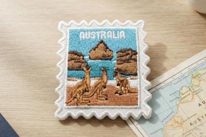 Australia Travel Patch – Kangaroo Beach Iron On Souvenir Applique Gift