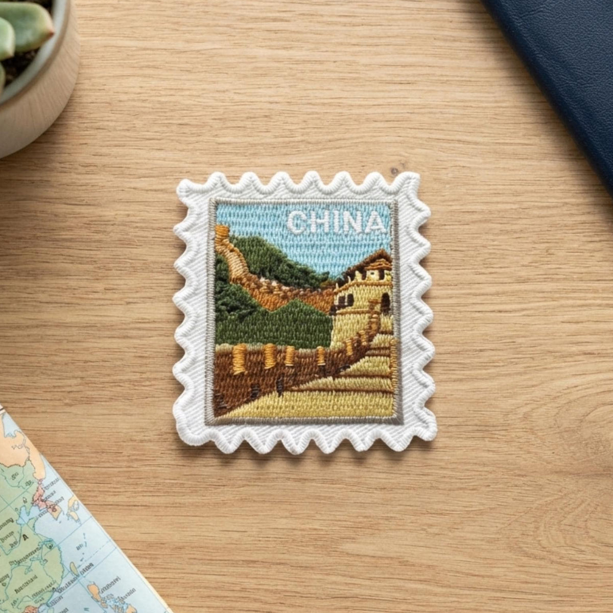 China Travel Patch – Outdoor Iron On Souvenir Great Wall Pins Gift