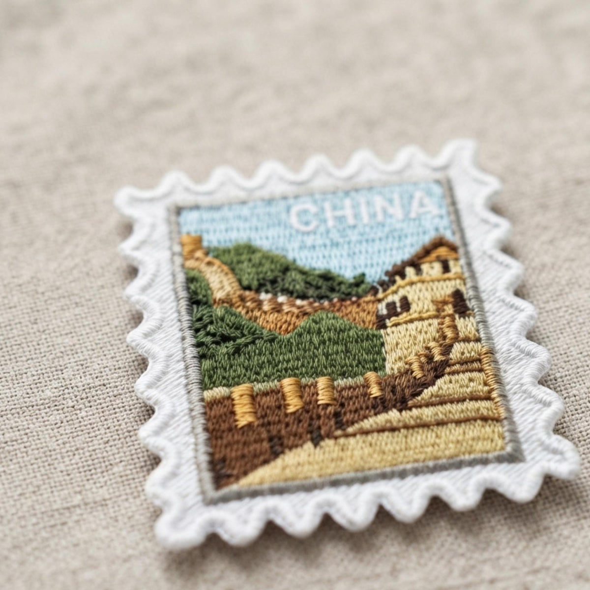 China Travel Patch – Outdoor Iron On Souvenir Great Wall Pins Gift
