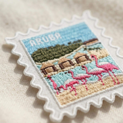 Aruba Travel Patch – Passport Stamps Outdoor Iron On Souvenir Gift