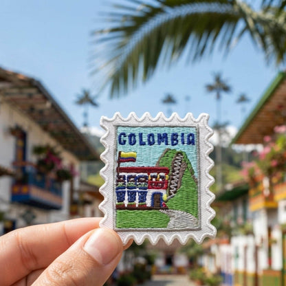 Travel Colombia Patch – 2 X 2 Iron On Stamp Souvenir Collector For Travel Gift