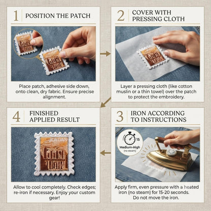 Petra Jordan Patch – 2 X 2 Iron On Stamp Souvenir Patches For Travel Accessories